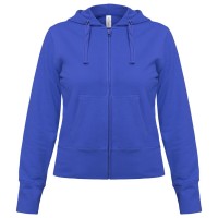 Толстовка женская Hooded Full Zip ярко-синяя