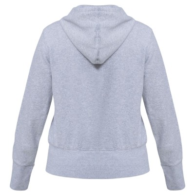 Толстовка женская Hooded Full Zip серый меланж