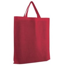 Сумка для покупок из хлопка "Eco"; красный; 38х42х0