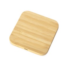 USB-хаб с беспроводной зарядкой из бамбука Plato