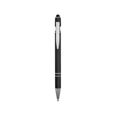 Ручка металлическая soft-touch шариковая со стилусом «Sway»