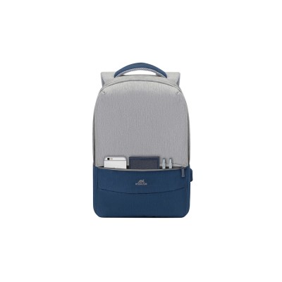 RIVACASE 7562 grey/dark blue рюкзак для ноутбука 15.6''