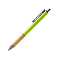 Ручка шариковая PENTA металлическая с бамбуковой вставкой
